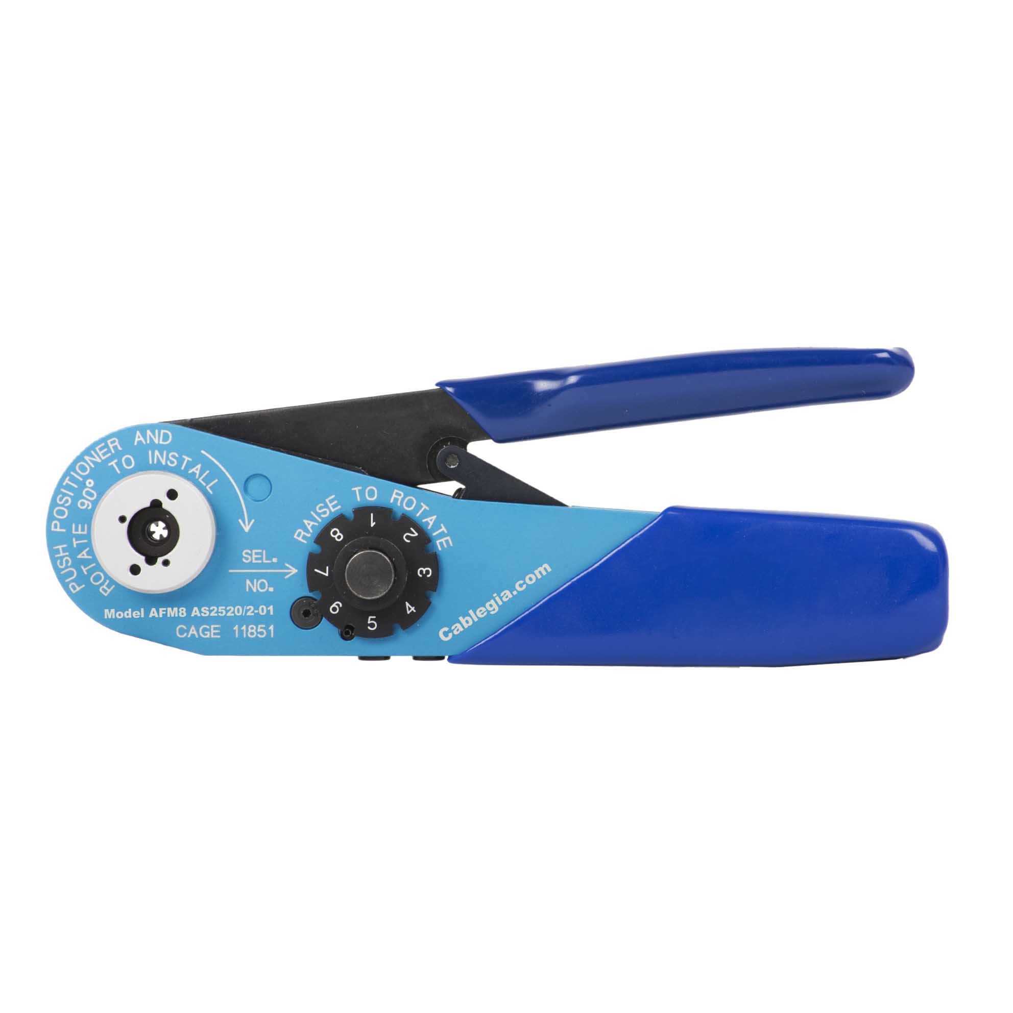 AFM8 AS22520/2-01 Suitable Miniature Adjustable Indent Crimp Tool