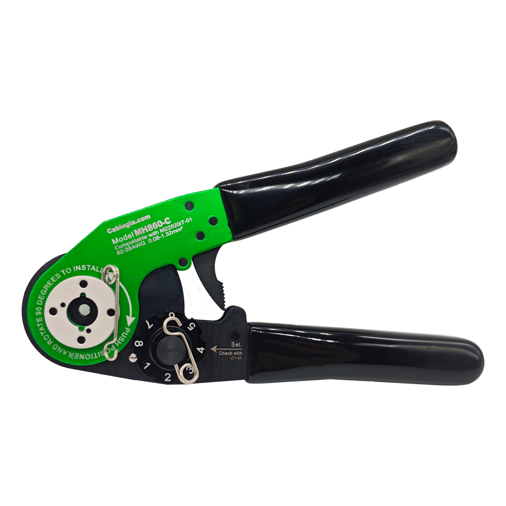 MH860 Adjustable Middle Range 8 Indent Crimp Tool