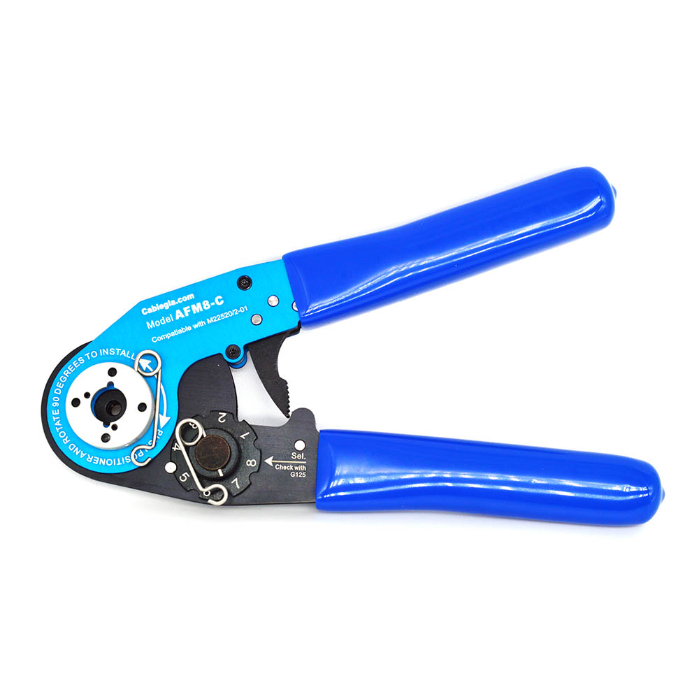 AFM8* Adjustable Miniature 8 Indent Lower Range Crimp Tool